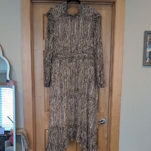 Snakeskin Print Women's Dress